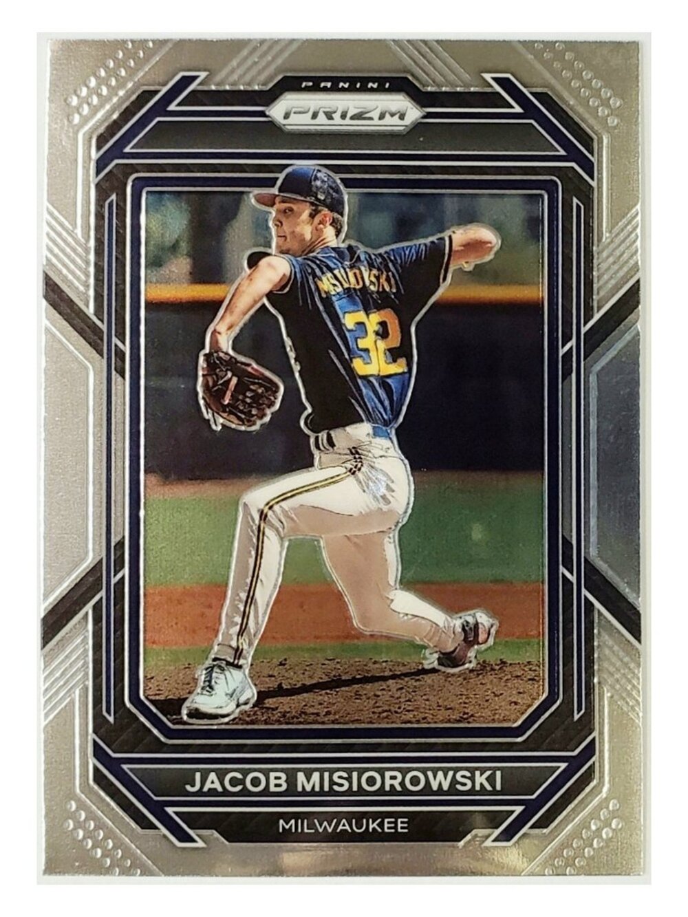 JACOB MISIOROWSKI ROOKIE 2023 PANINI PRIZM #108, MILWAUKEE BREWERS, "THE MIZ"!